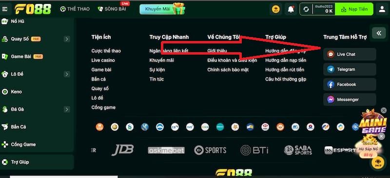  CSKH - Liên hệ FO88 