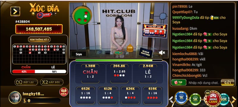 Cược game tại casino live FO88 