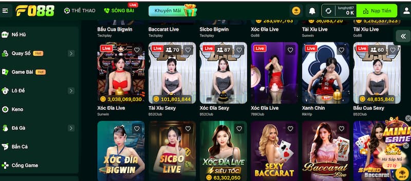 Ưu tiên cược game casino trực tuyến